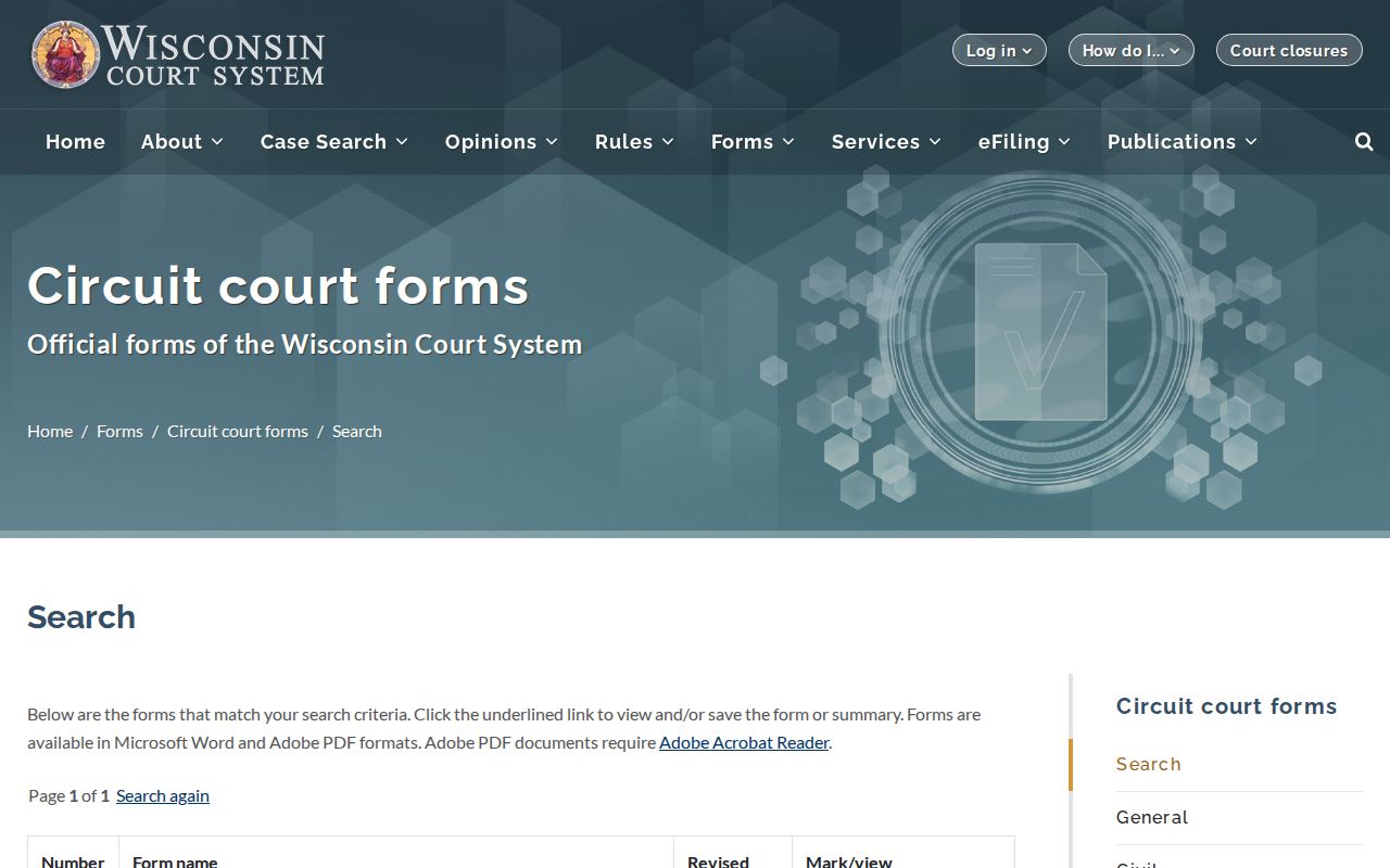 Rock County criminal court case CR-266 expungement form page