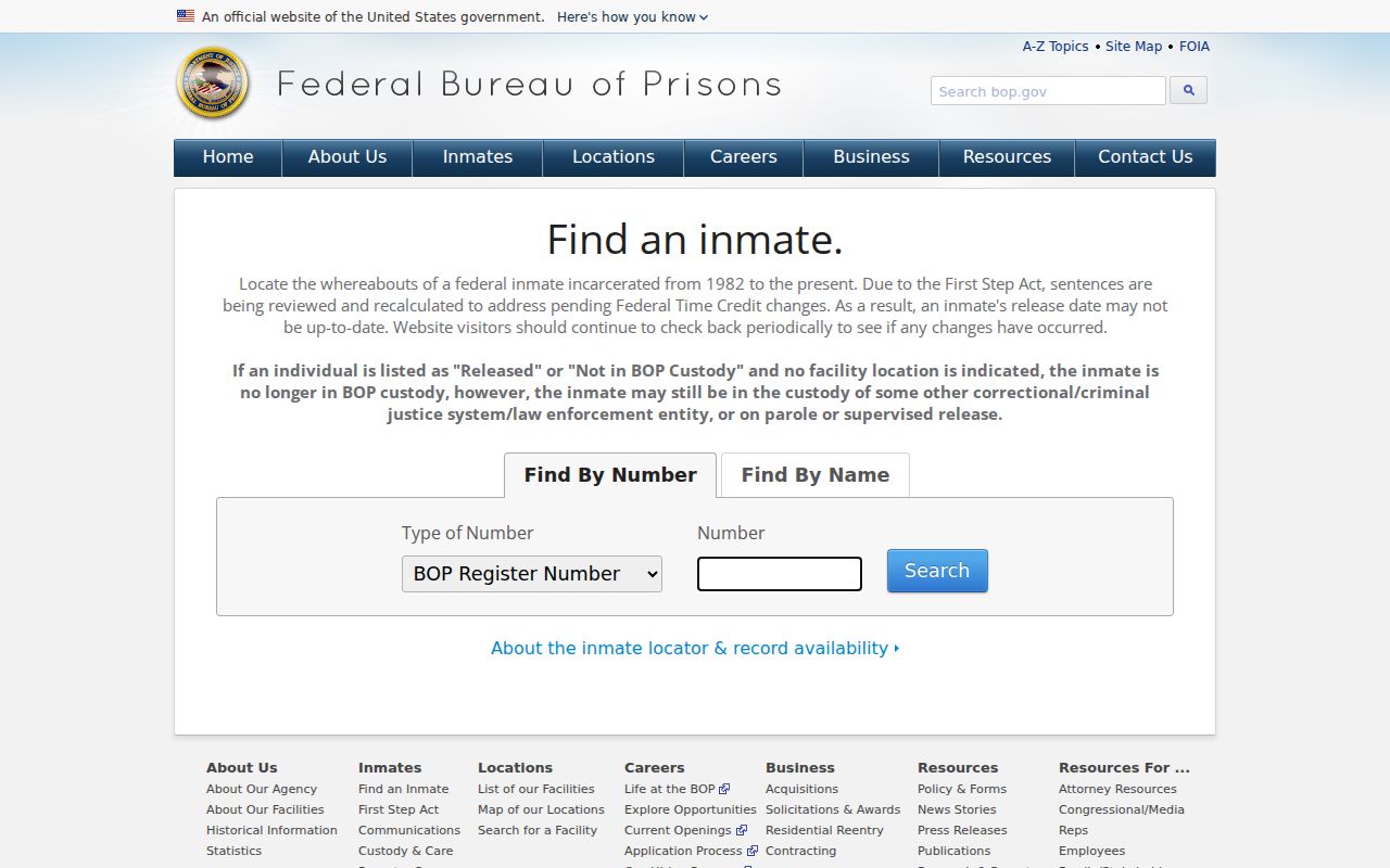 Rock County sex offender search comparison with the federal inmate locator